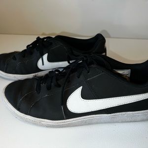 Nike Court Royale Shoes Black and White